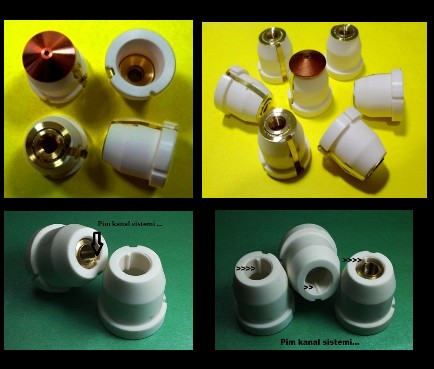 28mm Alumina Ceramic Ring / Alumina Ceramic Sandblasting Nozzles for Laser Cutting Machine