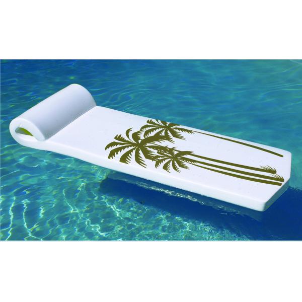 White Summer Pool Floats , Unsinkable Pool Float Custom Patterned Image