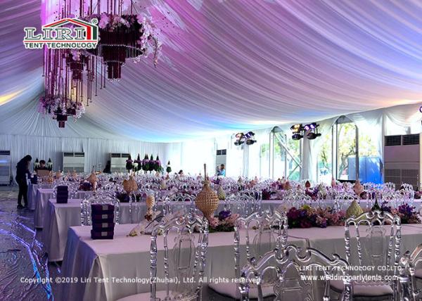 Barracas luxuosas do casamento da tampa colorida 20x50m fáceis ao desmontado