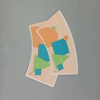 Blanco de cara única de papel ondulado con taza de papel PE revestido de grado alimenticio 160-320GSM 10-30gsm PE
