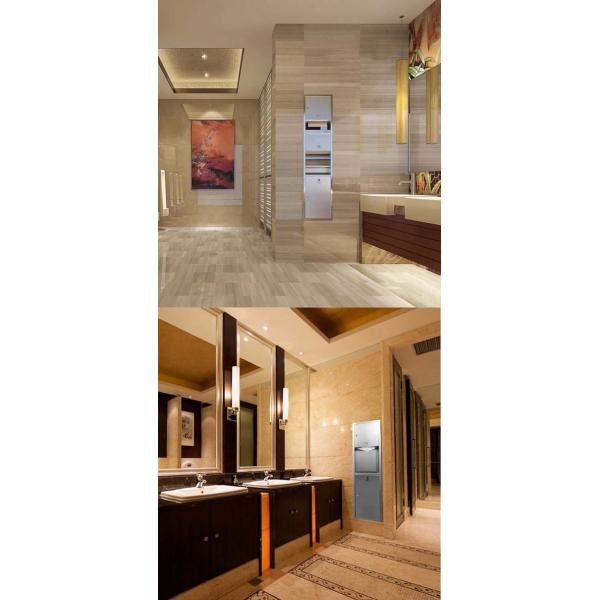 2 In 1 Recessed Paper Towel Dispenser , Stainless Steel 304 Commercial Toilet Roll Holder