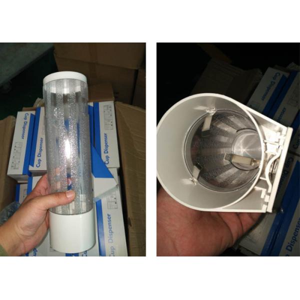 Plastic Disposable Cup Dispenser Screw Mounting / Magnetic Mounting