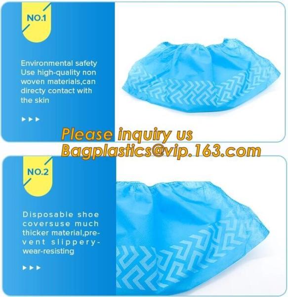 Disposable elastic pe/cpe non-woven shoes cover,Disposable waterproof CPE+PP non-woven shoe cover,Disposable nonwoven sh