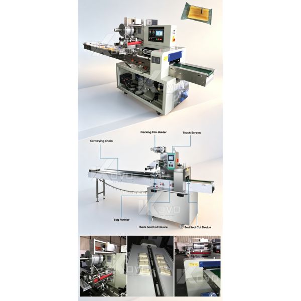 Automatic Pillow Type Soap Wrapping Machine High Speed Soap Packaging Machine