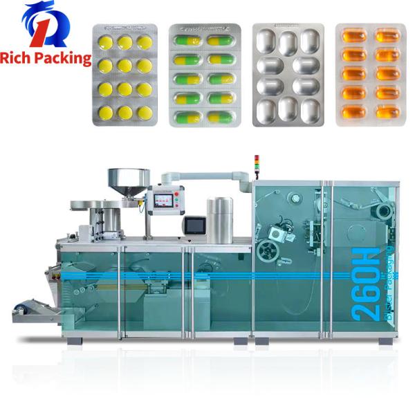 Cápsula tipo rolo farmacêutico Comprimido Pílula Alu Pvc Alu Alu Máquina de embalagem em blister