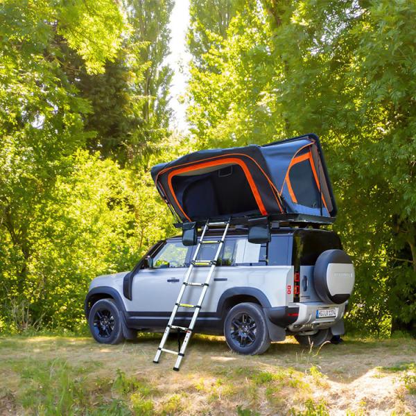 210*120cm Roof Top Two Bedrooms Aluminium Hard Shell Car Awning Tent