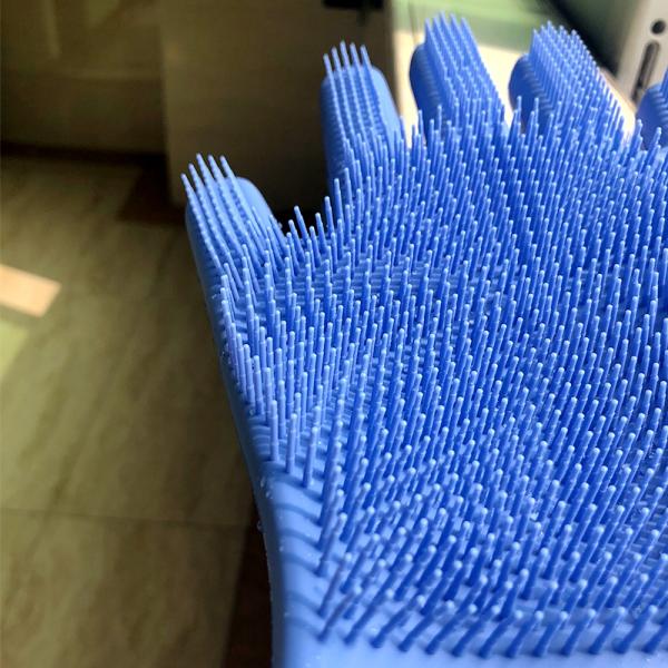 2018 high quality durable soft best seller in amazon accessory kitchen household silicone washing rubber gloves