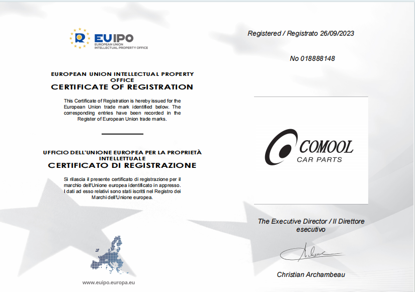 Guangzhou Benbao Auto Parts Co., Ltd. Certifications