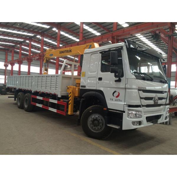 кран Синотрук Хово7 коробки груза 10Т 6500мм установленный тележкой