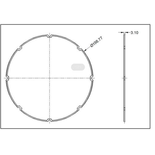 Spark- AC Type Φ206mm 120 градусов Пластиковый НЛО Highbay Led Lens 3030 Высокая мощность