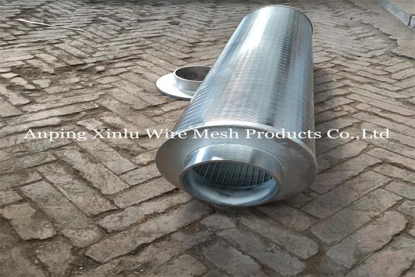 1.5 X 2mm 316L Reverse Continuous Slot Wedge Wire Screen Cylinder