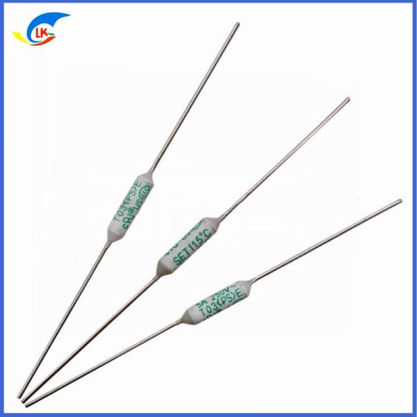 SET Thermal Fuse C Series 5A 250V 115℃ Axial Alloy Type Ceramic Round Tube