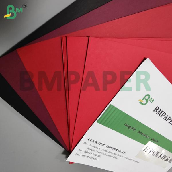 250gsm 300gsm Black Red Colored Rigid Cardboard For Gift Boxes High Stiffness
