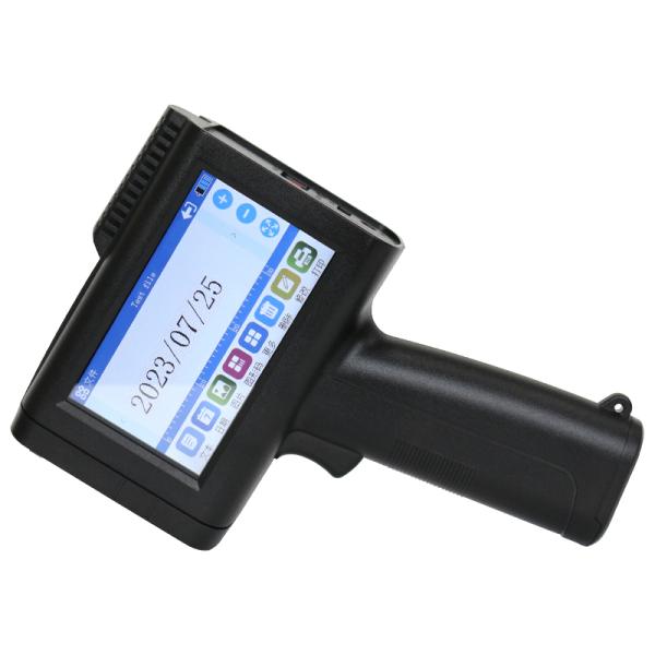 Mini QR Date Logo Handheld Printer Gun for Bottle Glass Plastic Wood Metal in English