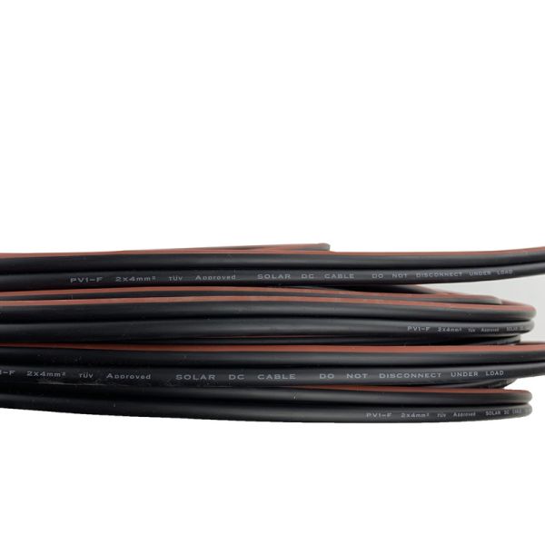 Thermoplastic Elastomer TPE Outersheathmaterial Twin Core Solar Cable Electric Power Cable and Flexible Cable Suitable for Solar Power Systems