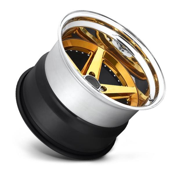 Matte Black polish face 3PC aluminium forged wheels 5x120 offset rim forged car rims