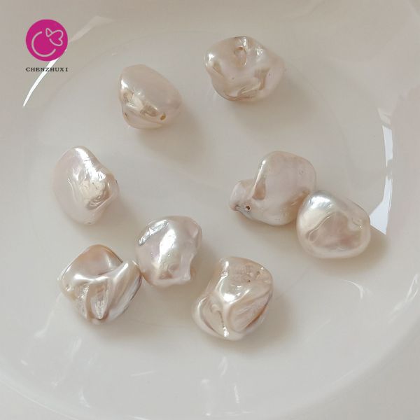 Freshwater Natural Baroque Fishtail Water Drop Pearl Shape 12-14mm Irregular Pearls for Jewelry Making Loose Beads Wholesale