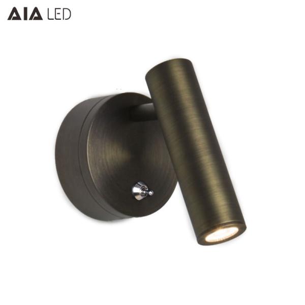 Contemporary IP20 wall reading light hotel led wall lamp bed wall light for reading in bed 3W led wall lights