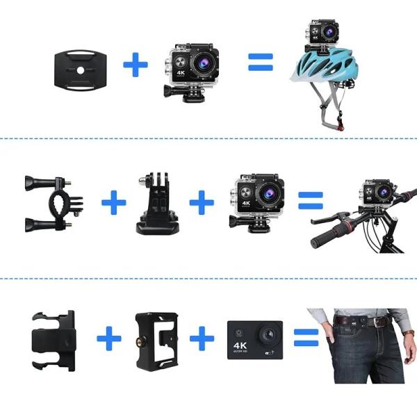 4K WiFi H9R HD Sports DV SJ4000 1080P  Camera Durable ABS Material