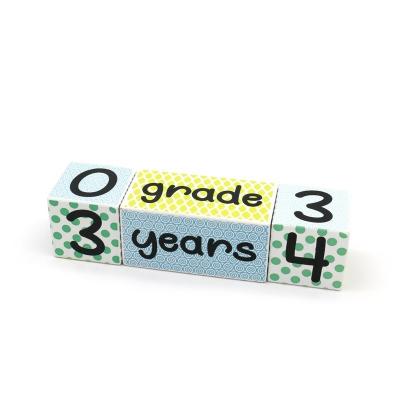 Custom Wood Blocks for Kids Colorful Baby Letter Number Models Educational Modern Construction Toys Photo Prop Ideas