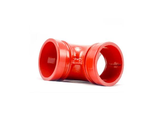 Medium Ductile Iron Coupling , Reducing Cross Pipe Fitting Shock Absorption