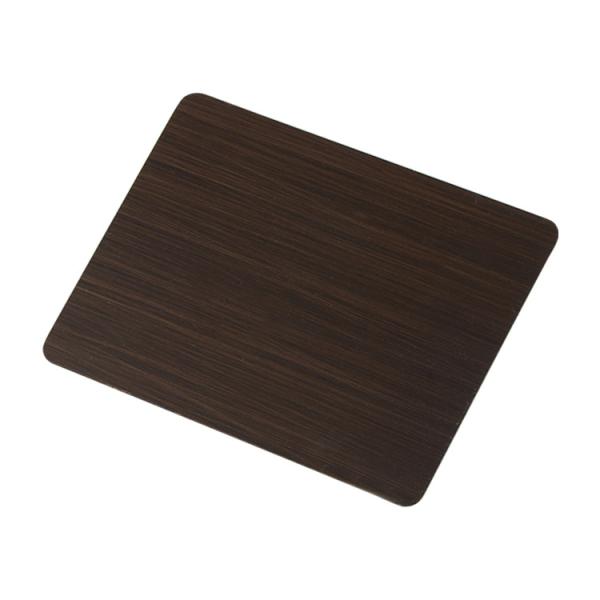 1219 x 2438mm Black Stainless Steel Sheet Hairline Finish Decorative Interior Wall Paneling