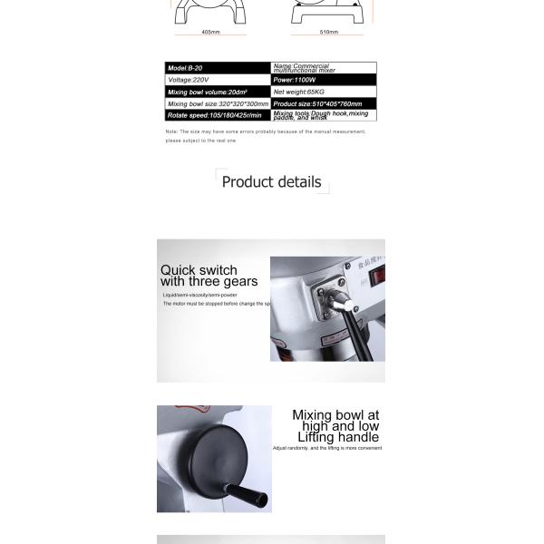 Электрический 65 кг нержавеющей стали спиральные части пирожные тесто смесителя для вашей выгоды