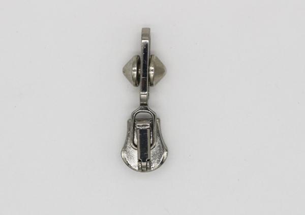 Fashion Big Jacket Silver Metal Zipper Pulls Automatic Lock Die - Cast Customized