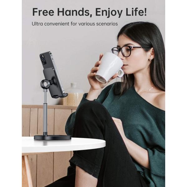 Держателя телефона высоты угла сплав регулируемого умного алюминиевый для стола