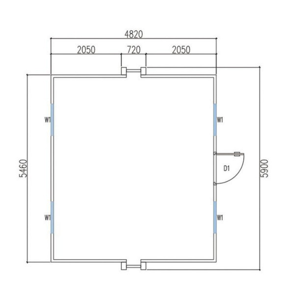720mm Width Expandable Easy Assembly Folding House