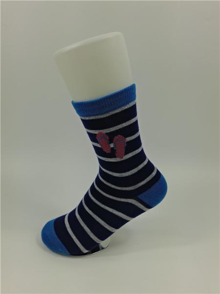 Breathable Oem Service Kids Cotton Socks Cool Mens By Different Color Stripes