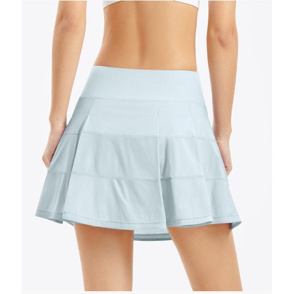 Спорт Skort тенниса одежд гольфа женщин нейлона обходят розовое печатание