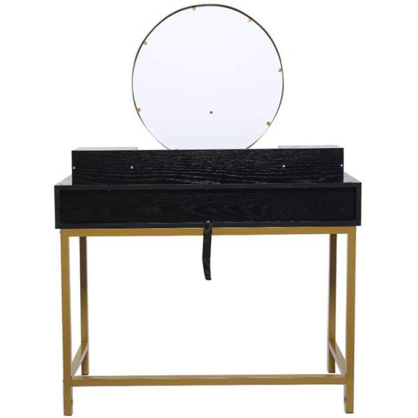 Solid MDF Wood Mirrored Dresser Table 133cm Height With Melamine