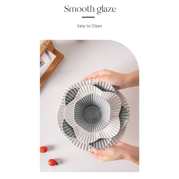 Столовая посуда для вечеринок для 12 человек 16 шт. Керамический обеденный набор Скандинавские украшения из фарфора