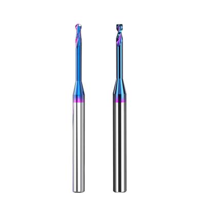 Micro Diameter Solid Carbide End Mill High Precision With TiAlN Coating