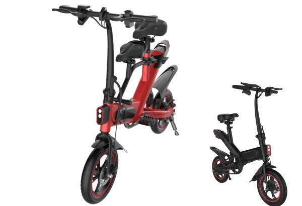 Economical Folding Electric Bicycle Lightweight 2 Wheels 12  Different Color For City Road