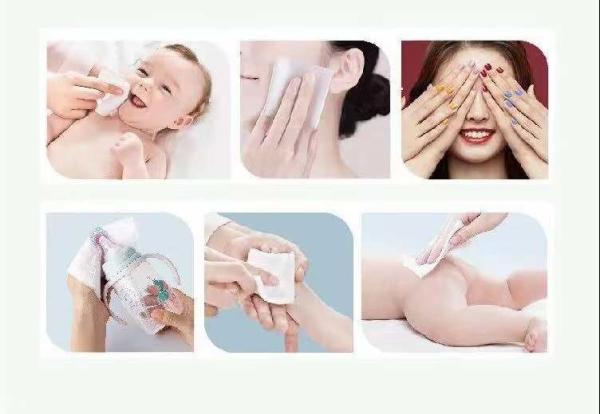 O tecido de limpeza orgânico do algodão do preço de fábrica engrossou a limpeza seca de toalha facial