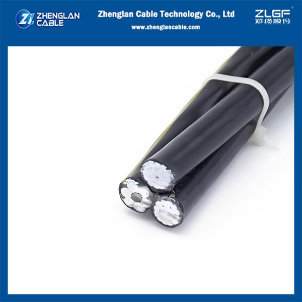 1KV ABC Cable Triplex AAC/XLPE+ACSR/XLPE 2x2AWG+2AWG ASTM S76-474