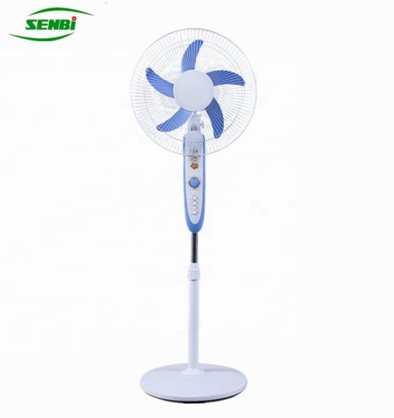 Adjustable Speed Battery Stand Fan Long Working Life With USB Hole