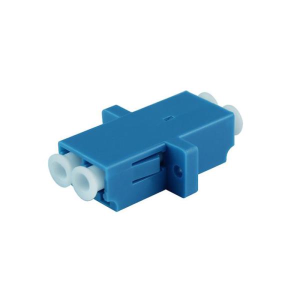 2.0mm LC UPC Fiber Optic Adapters / Adapter Fiber Optic Flanged Blue Housing