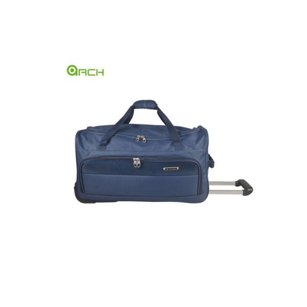 Rolling Luggage Bag 600d Polyester Wheeled Duffle with One Front Big Pocket