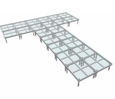 plataforma de alumínio da fase da fase de vidro acrílica do evento 750kg/sqm