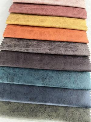 Anti Fouling Knitting Leather Like Fabric Soft Faux Leather Fabric