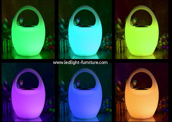 Portable App Smart Led Musical Speaker with 16 Colors Light / Lithium Battery