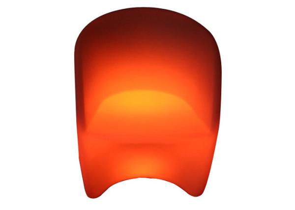 Mobília de incandescência ajustada da iluminação do jardim da cadeira da barra do diodo emissor de luz do sofá 100% polietilenos recicláveis