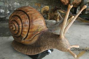 Lovely Animatronic Snail Indoor Outdoor Theme Park Simulation Insects