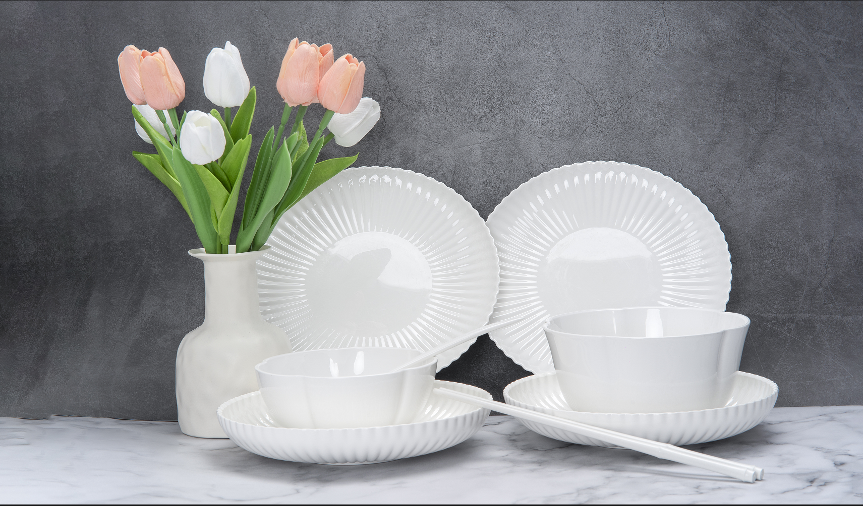 Environmentally Friendly High Temperature Resistant PET Tableware Customizable