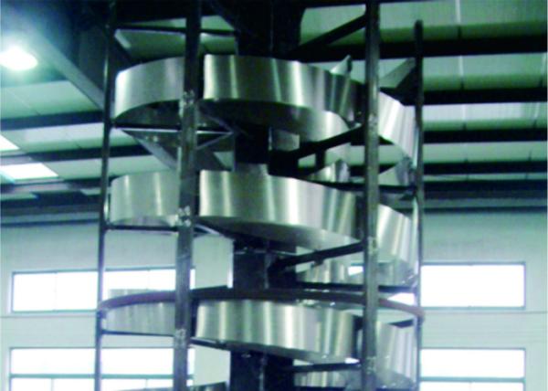 Flexible Industrial Conveyor Belt Systems Vertical Screw - Lift Strong Structure