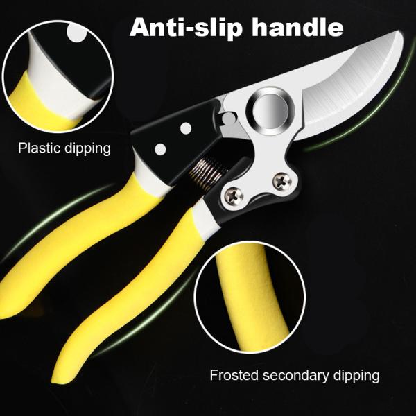 3mm Sk5 Portable Steel Pruning Shears Anti Slip For Gardening