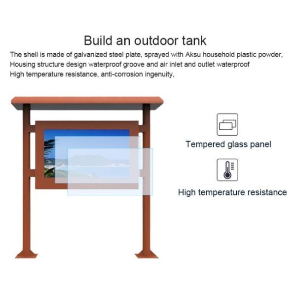 43 inch Canopy-Mounted High performance Video Advertising Outdoor Lcd Screen